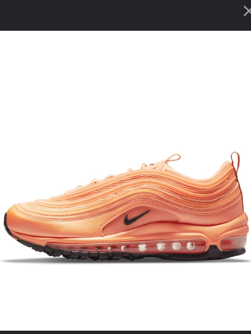 Nike Air Max 97 Atomic Orange/Black DM8338-800 Women’s Size 7.5 - Picture 3 of 9